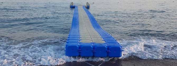 floating piers in open sea